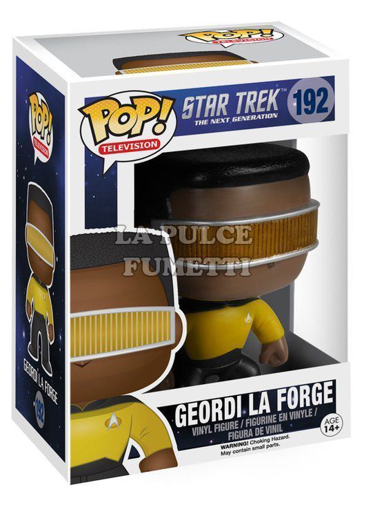 STAR TREK: GEORDI LA FORGE - VINYL FIGURE #   192 - POP FUNKO 